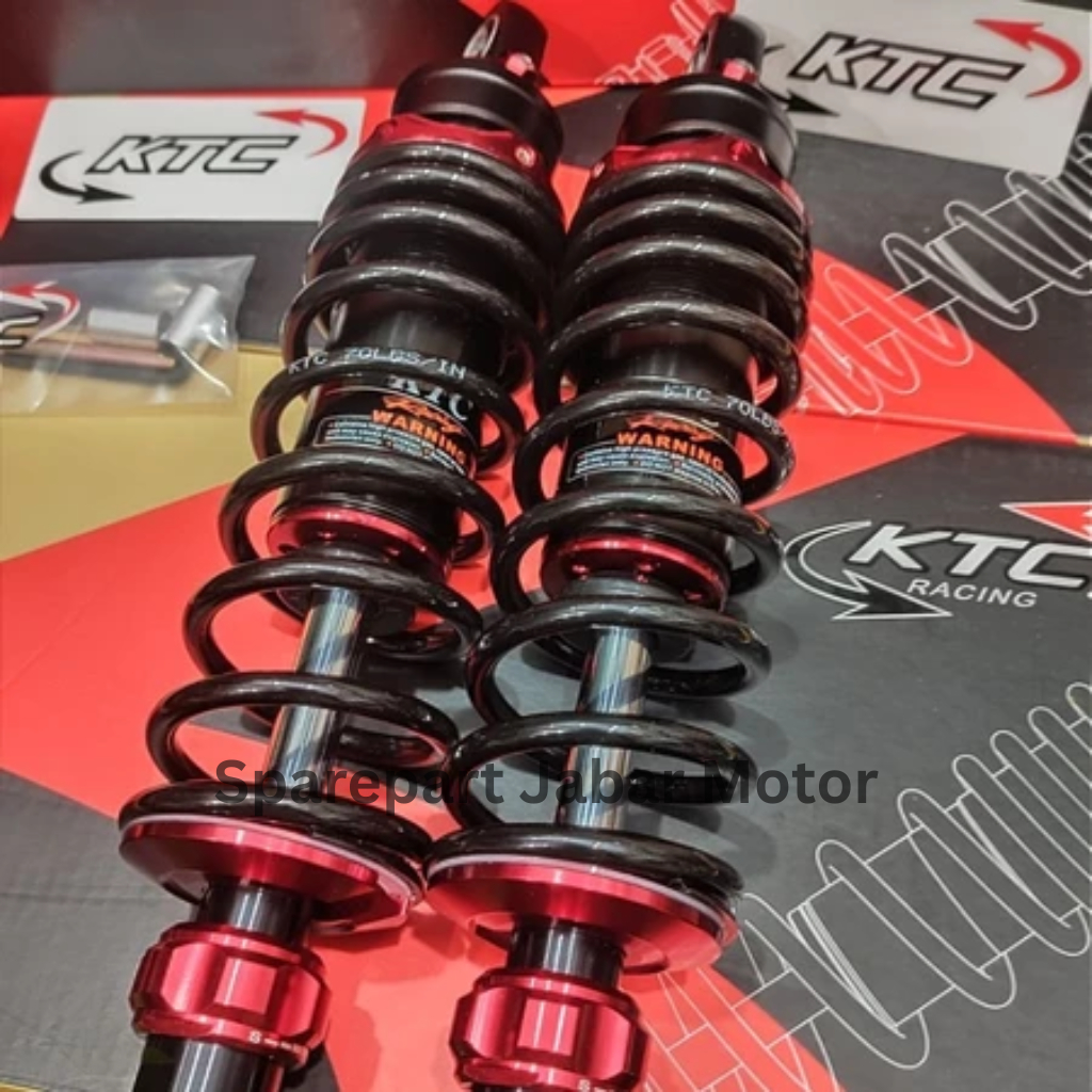 Shockbreaker Shok Belakang KTC Razor Pro Single Click Warna Hitam-Merah PCX 150 350mm PCX160 365mm