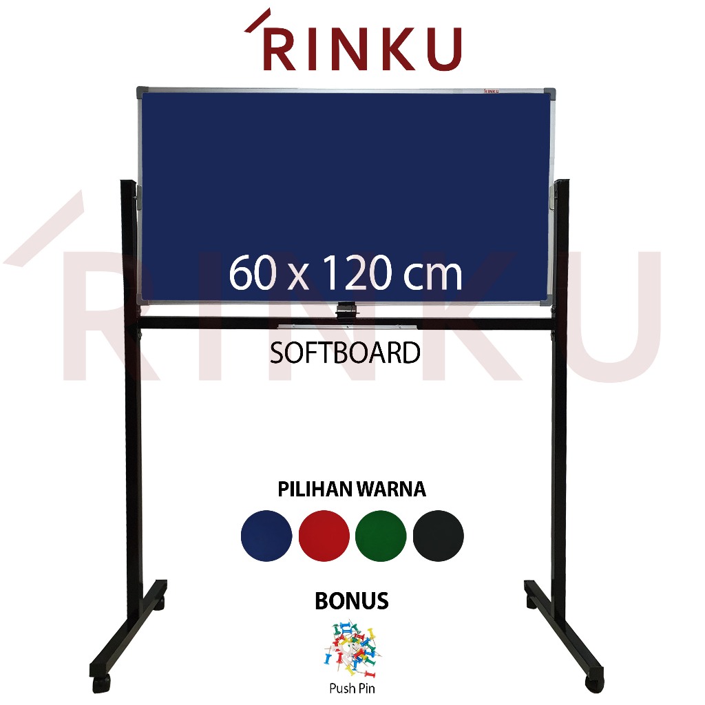 

Softboard Pin Board Cork Board Standing Bludru Rinku 60x120 cm