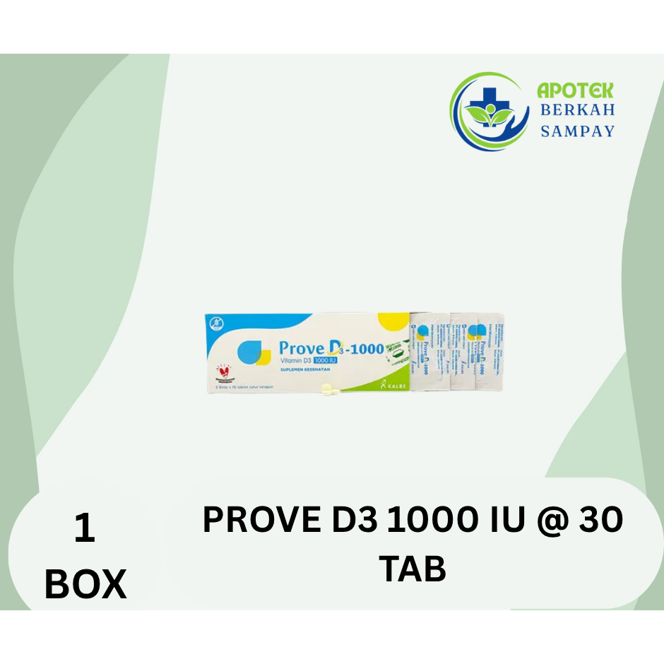 PROVE D3-1000 IU / Vitamin D3 1000 IU / BOX / 30 TABLET