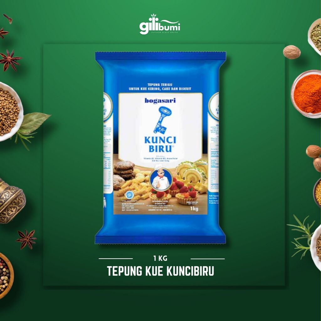 

Tepung Terigu Kunci Biru 1kg / Tepung Terigu Kunci Biru 1kg