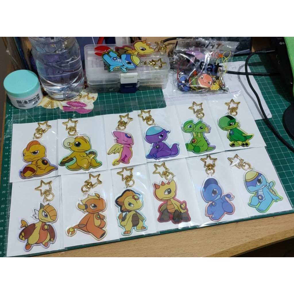 [Fanmerch] Dragon Warrior 12 Naga Bintang Acrylic Keychain / Gantungan Kunci by @artofvoidon