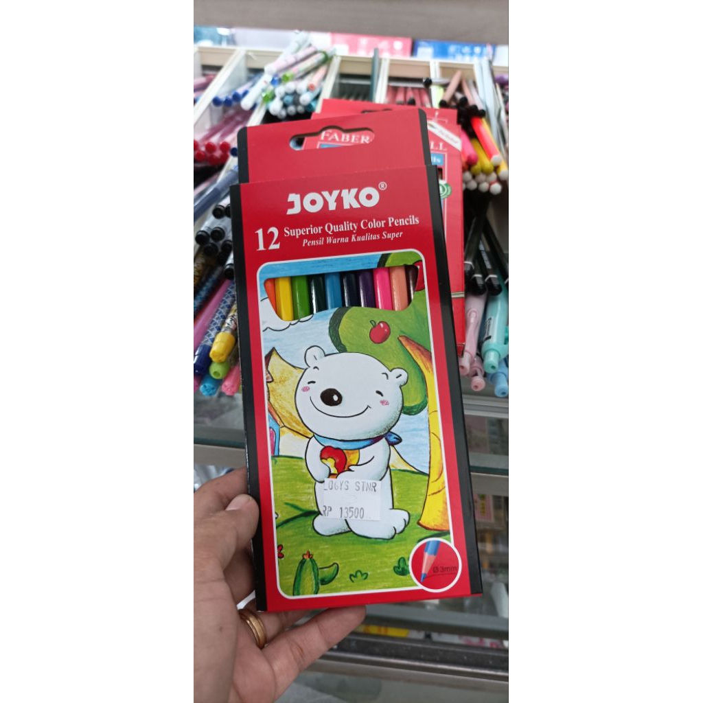 

Pensil Warna Joyko 12 Warna Besar