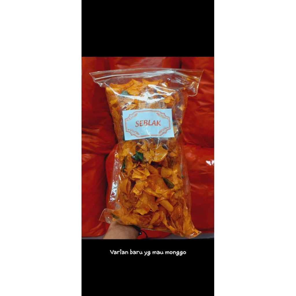 

keripik singkong seblak dan balado rujak