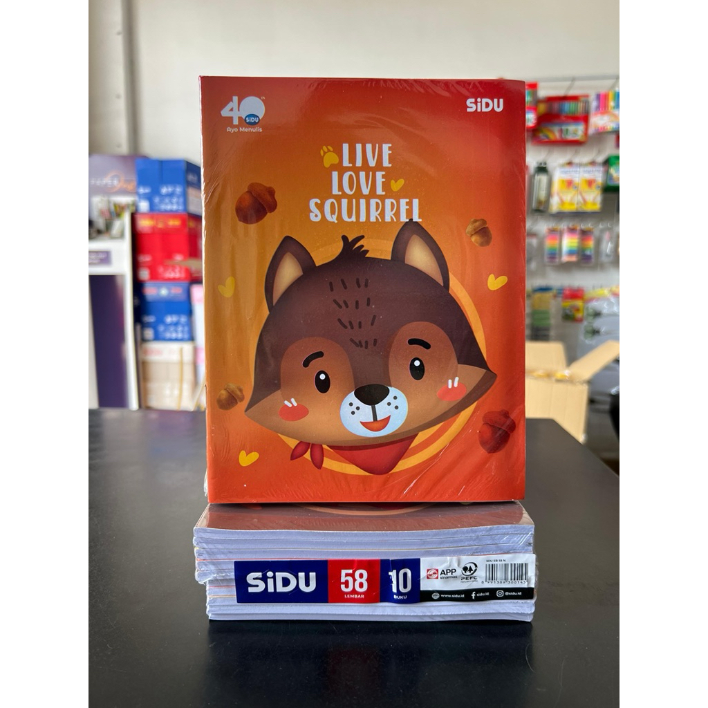 

Buku Tulis SiDU 58 Lembar 1Pack (Isi 10)