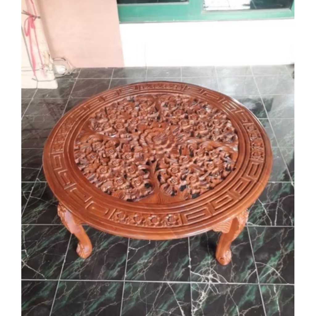 Meja Oshin Jati Meja Kopi Lesehan