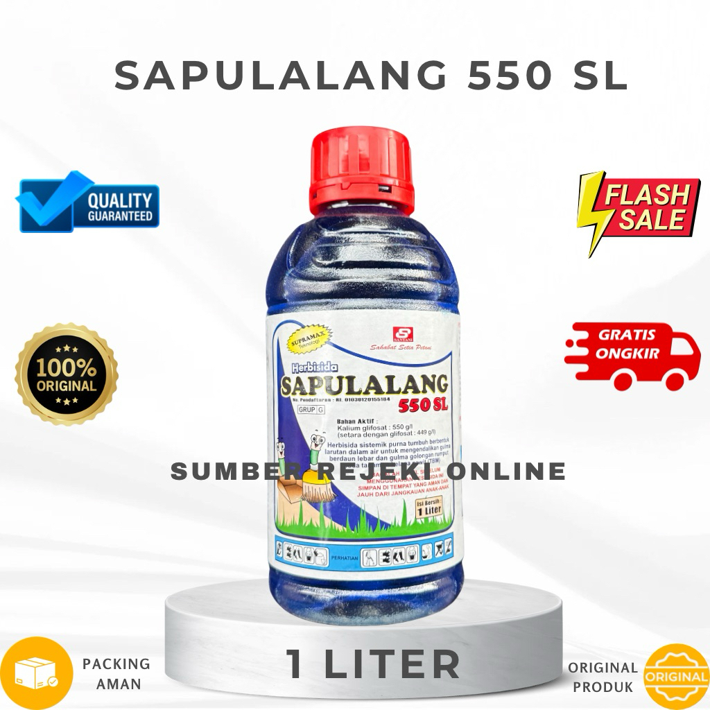 SAPULALANG 550 SL - 1 Liter Herbisida Sistemik Pembasmi Gulma Sampai Akar Ampuh Untuk Lulangan