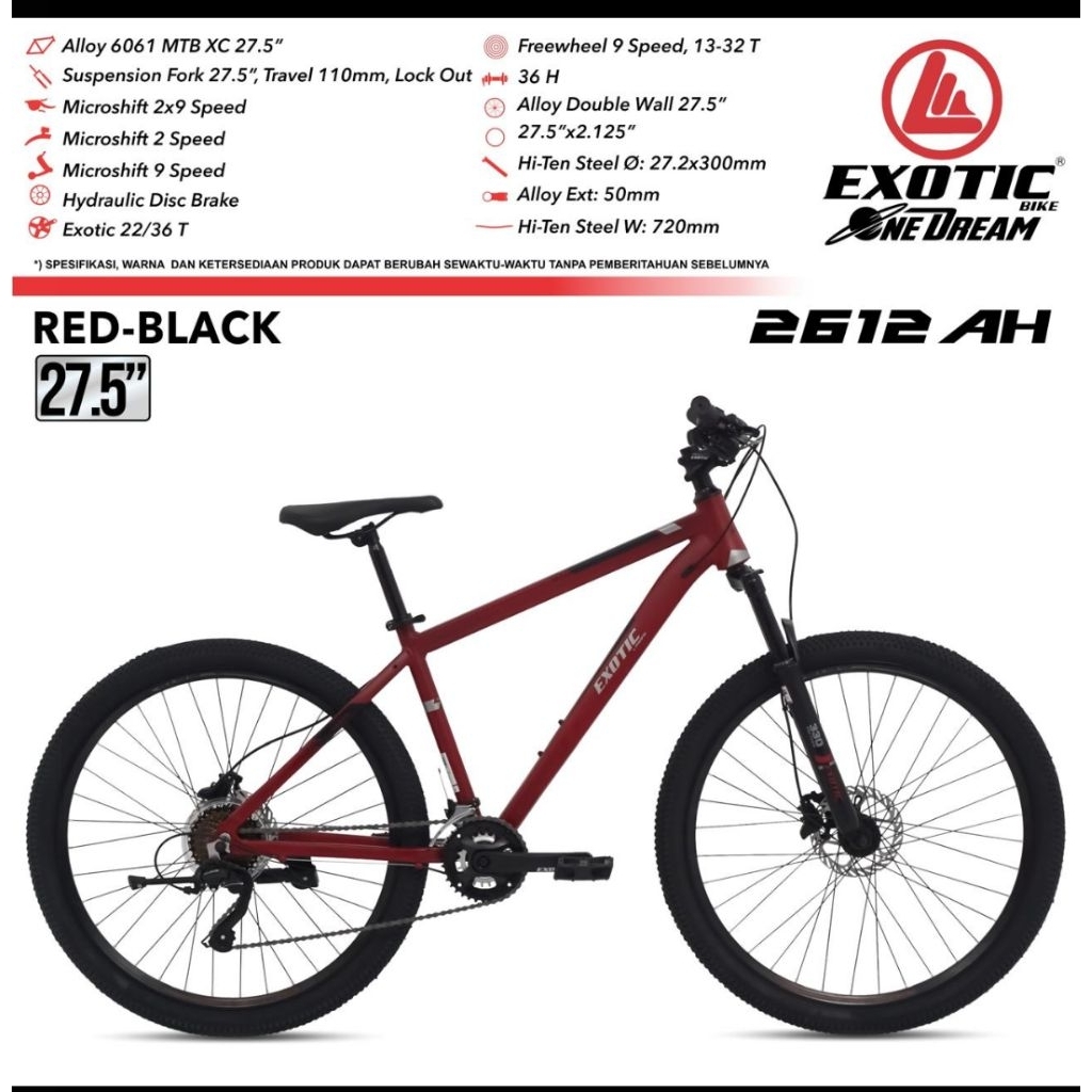 MTB Exotic ET-2612 AH 27,5inch