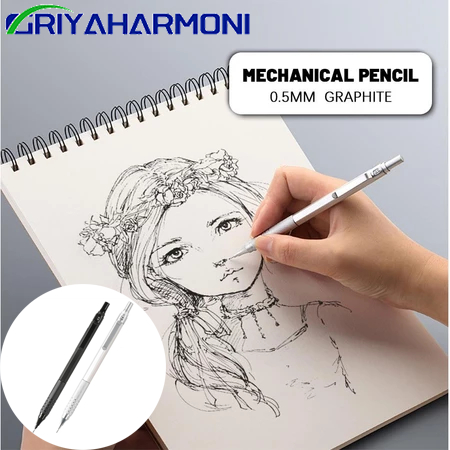 

【COD】Mechanical Drafting Pencil Pusat Gravitasi Rendah Gambar Logam Pencil Pensil Mekanik 0.5mm