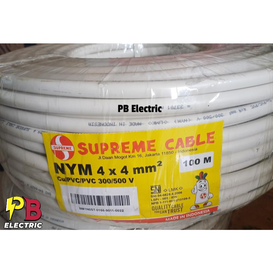 Kabel NYM 4 x 4 mm Merk Supreme / Kabel NYM 4 x 4 mm Supreme / Supreme NYM 4x4