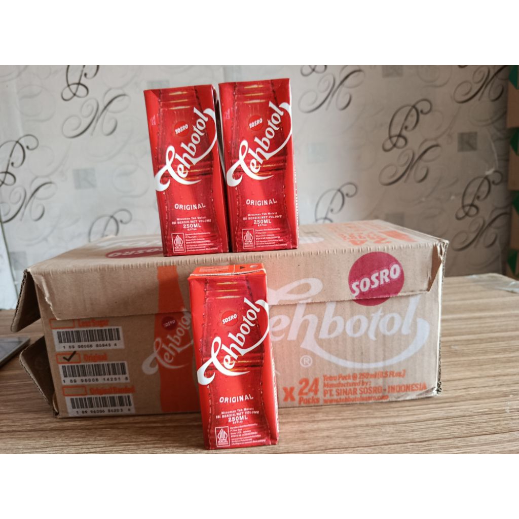Teh Botol Sosro Kotak 250ml 1 Dus