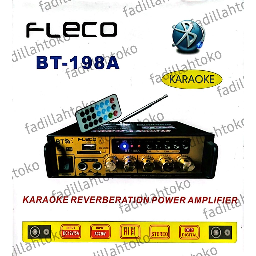 Amplifier Fleco BT-198A / Amplifier Murah Berkualitas / Amplifier Untuk Karaoke