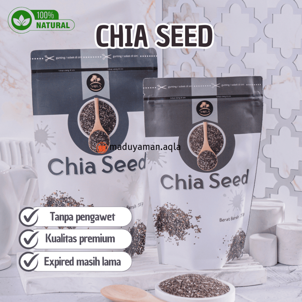 

Chia Seed Mexico Chia Seed Organik Biji Chia Hitam Original Black Seed Biji Hitam Natural Super Food