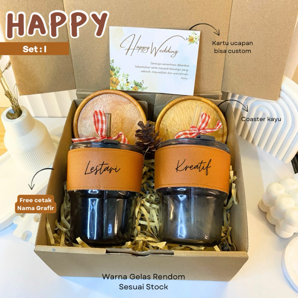 Hampers wisuda/ ulang tahun wisuda / Gift box / Tumbler kaca grafir / hampers m / kado ulang tahun /