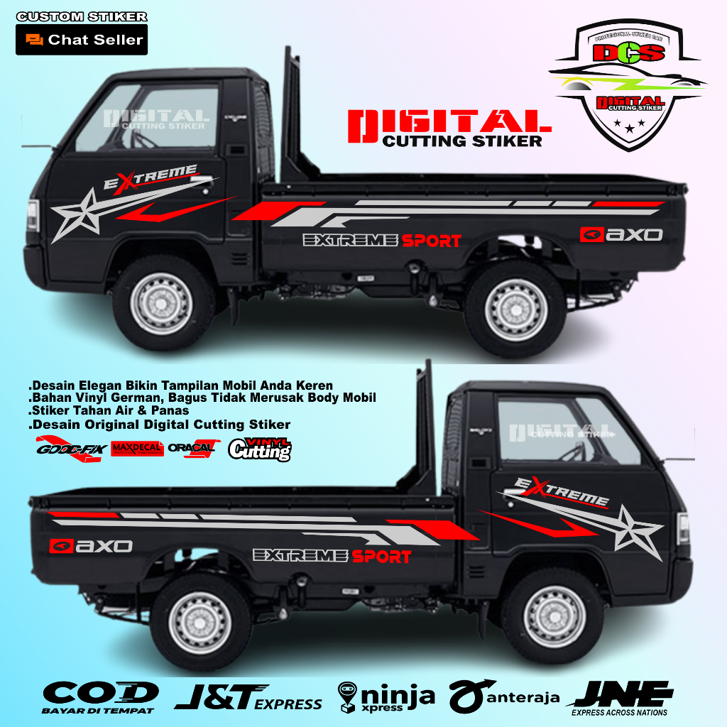 stiker cutting mobil pick up l300 sport stiker list strip mobil pick up l300 new bisa custom nama