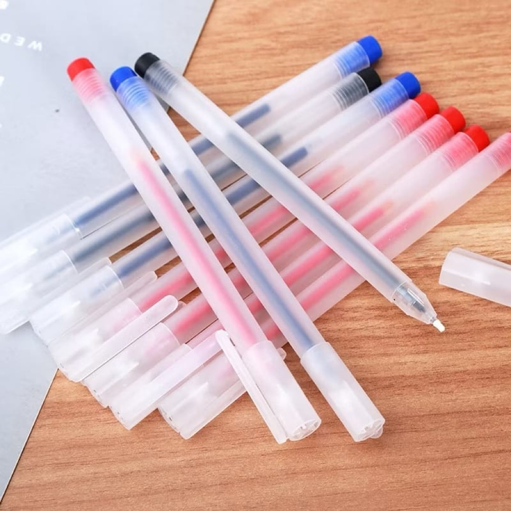 

Pena Gel 0.5mm Transparan Pulpen Tinta Gel Transparan