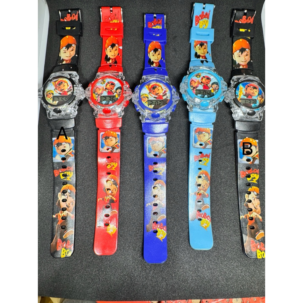 COD NEW Jam Tangan Anak Digital LED Lampu Musik  Katakter Kuromi Cinnamonroll Melody Hello Kitty Cap