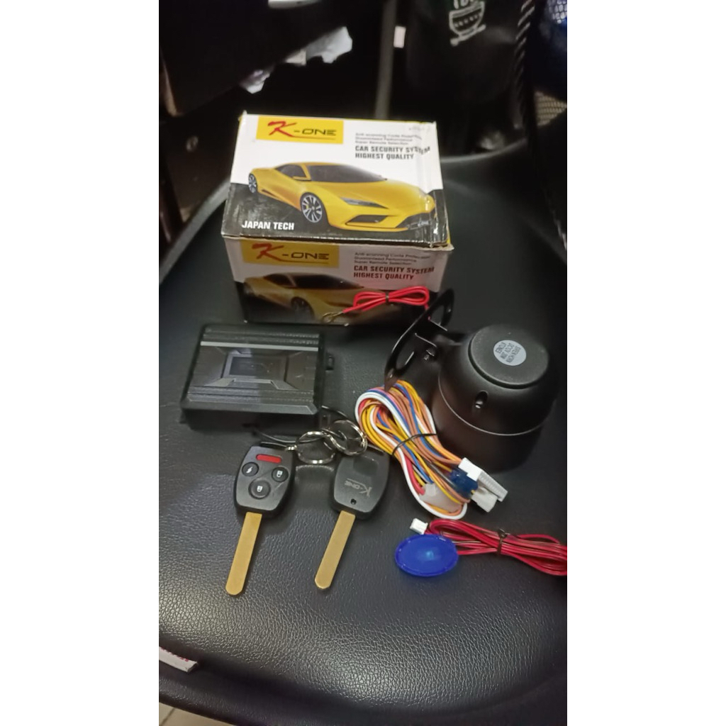 alarm mobil K-ONE KONE model kunci honda 3 tombol universal