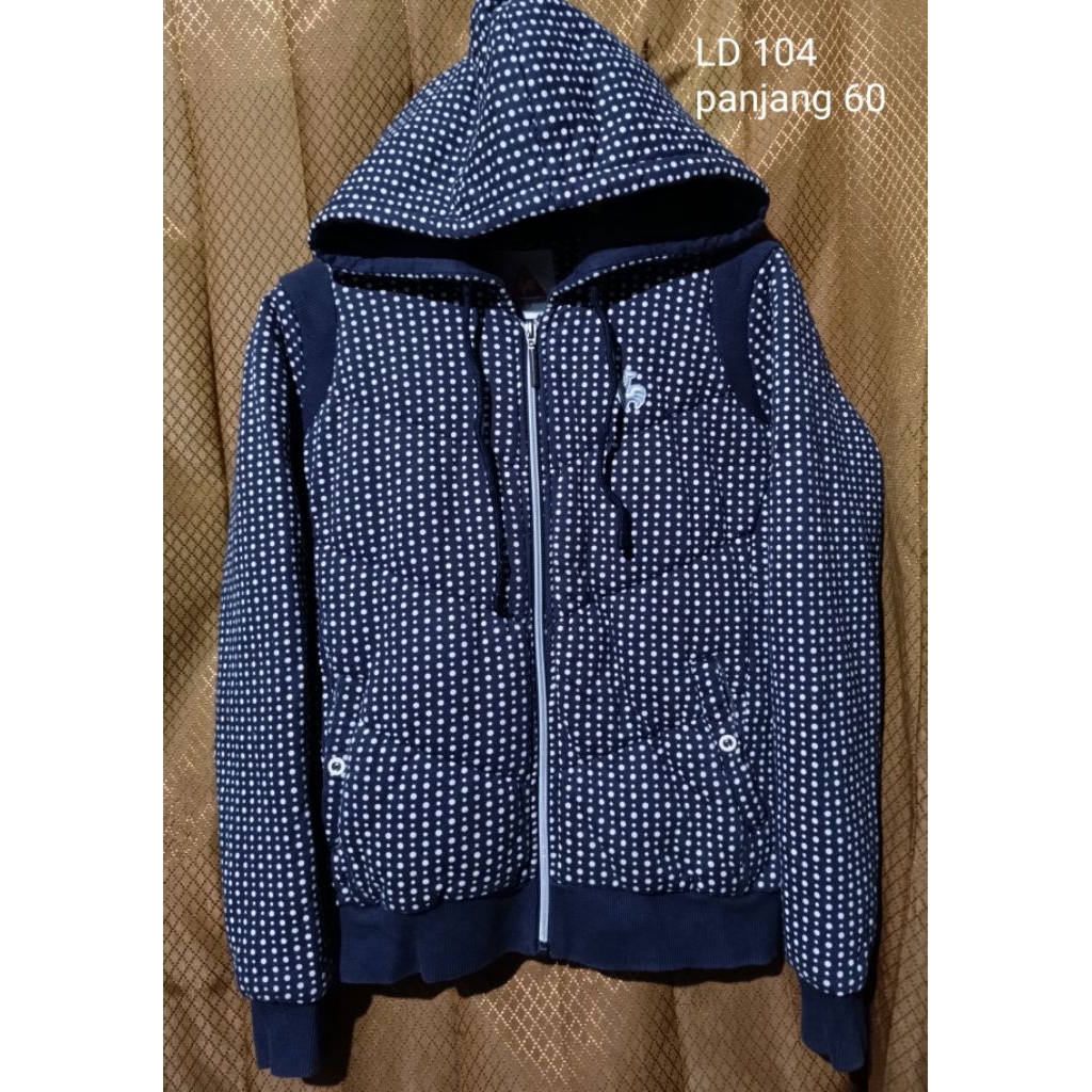 hoodie puffer jaket hoodie puffer jaket le coq jaket bomber lecoq jaket lecoq polkadot jaket hoodie 