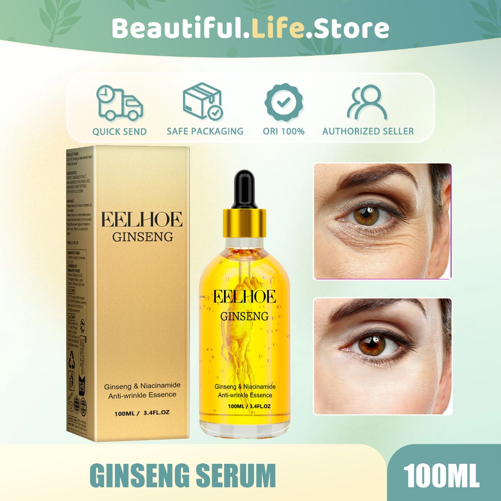 Grosir EELHOE Ginseng Serum 100ml Serum Ginseng Anti Kerut/Serum Ginseng Glowing/Serum Ginseng Esens