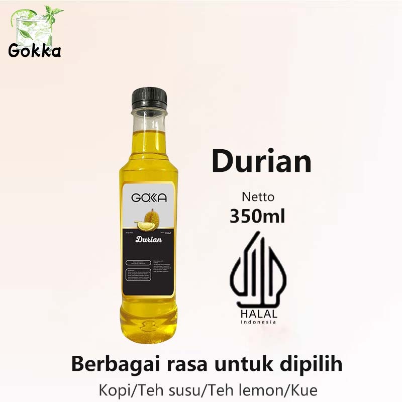 

GOKKA Sirup Minuman Rasa Durian 350ml Syrup / Rasa Sirup Durian