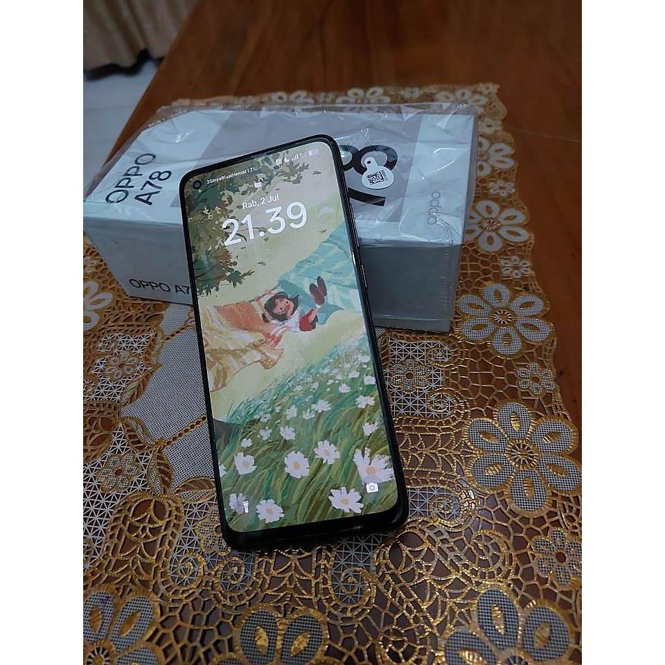 OPPO A78 RAM 8/256 Hp Second bekas garansi resmi ( GRADE A )