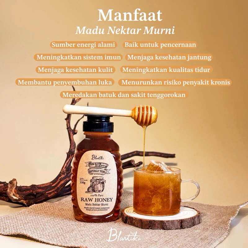 

Blantika Madu Murni Asli – Aroma Alami, Kaya Manfaat & Khasiat – Madu Murni Premium