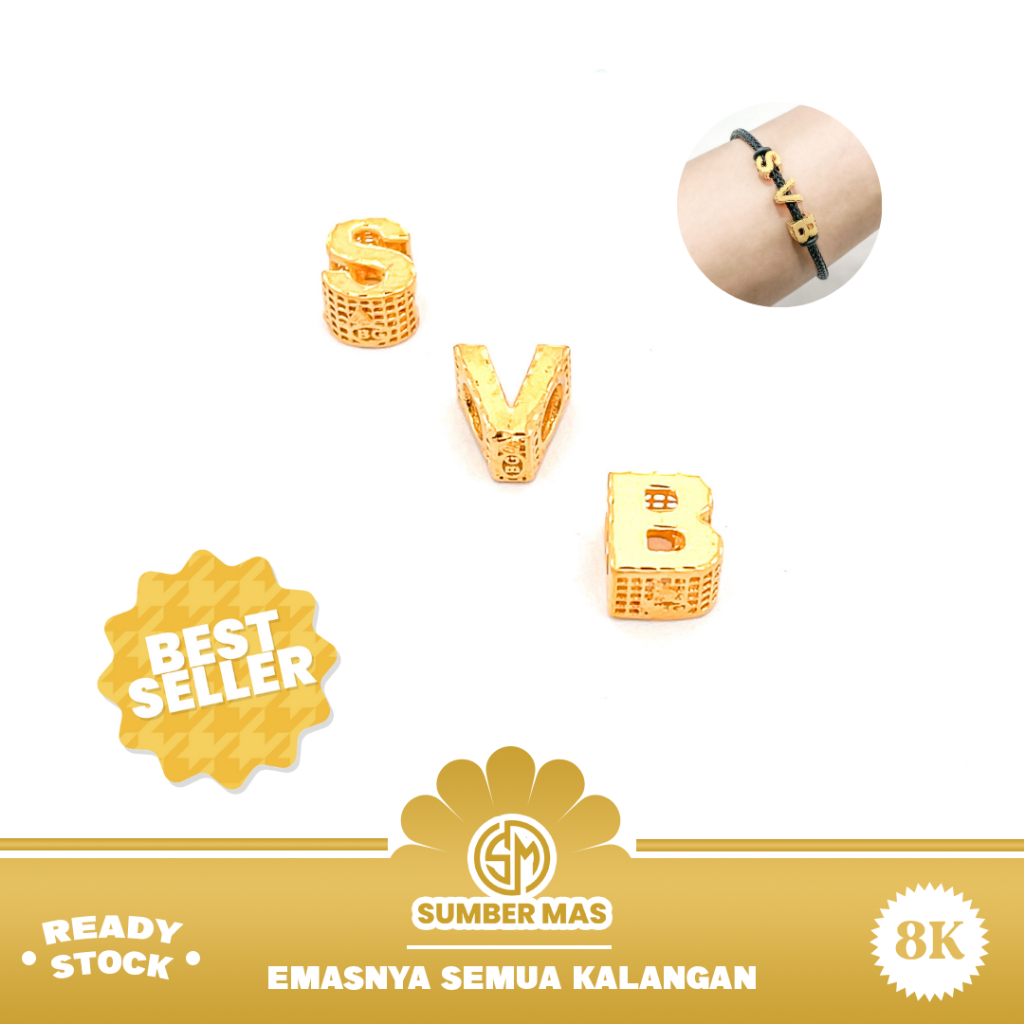 LIONTIN GELANG ALFABETH BEST SELLER FASHION 8K - SUMBER MAS