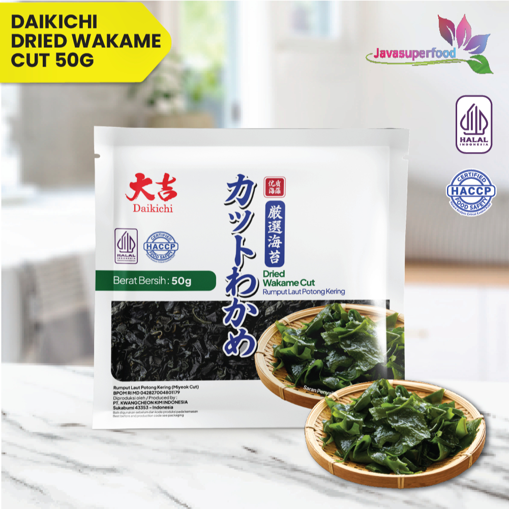 

(HALAL) Cut Wakame Rumput laut kering / Dried Seaweed / Miyeok Myeok Miso soup