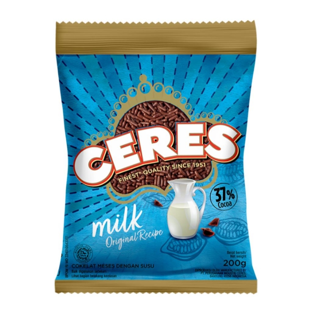 

Ceres Hagelslag Cokelat Meses Susu 200 g