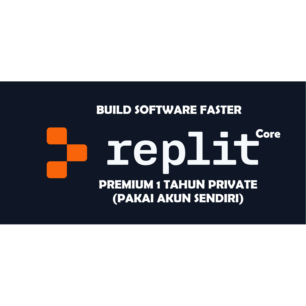 Voucher  Replit 1 Tahun Premium 100% Private Murah & Fresh - Build Software