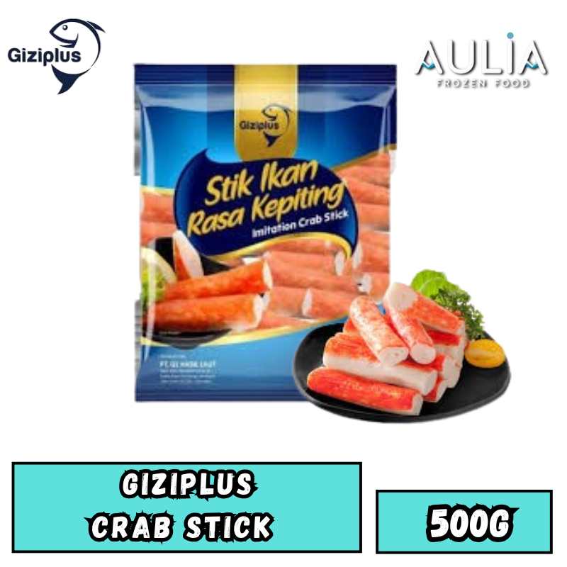 Giziplus Crab Stick 500g / Crab Stick Gizi Plus 500gr / Frozen Food Depok /  Aulia Frozen Food