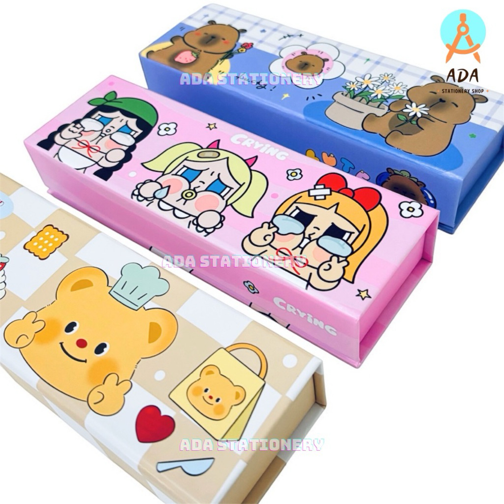 

TEMPAT PENSIL MAGNET/ KOTAK PENSIL KARTON MAGNET/ tepak pensil lucu