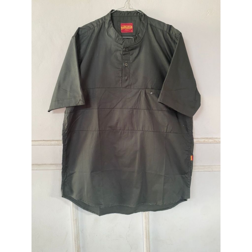 Baju Koko Kurta Army Pria Dewasa