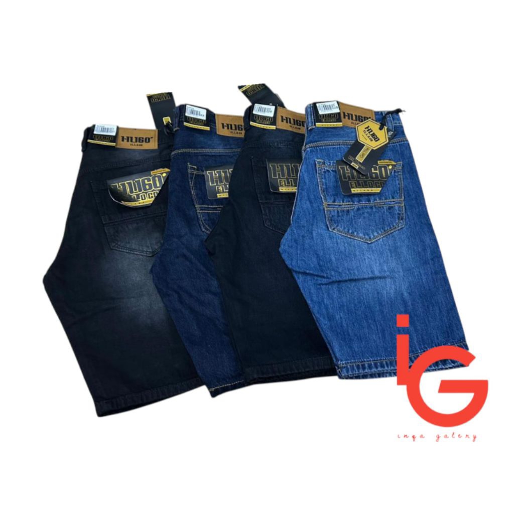 Celana Pendek Jeans Pria HG Premium