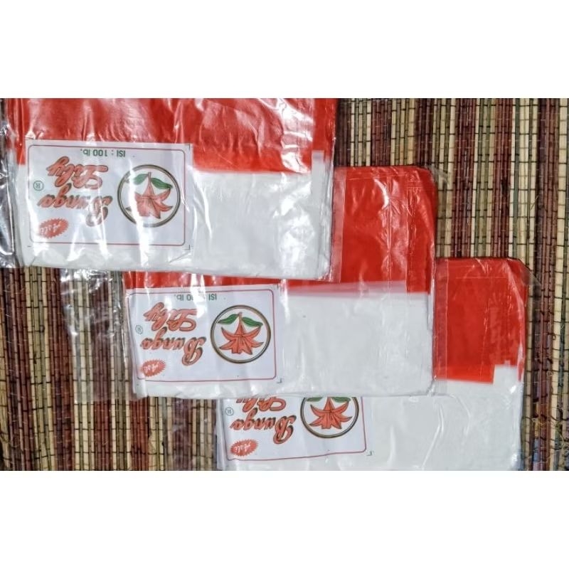 AYUNMIE 100 lembar bendera merah putih bendera kecil bendera plastik