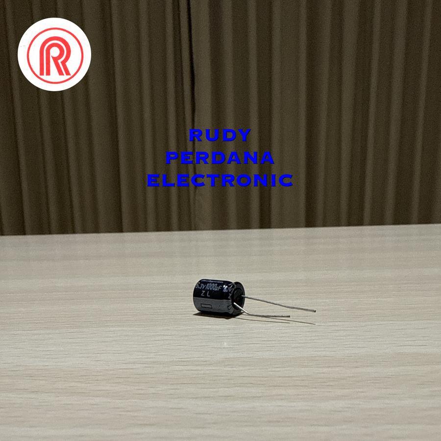 KAPASITOR ELCO ELKO 1000UF 6.3V 1000 UF 6.3 VOLT