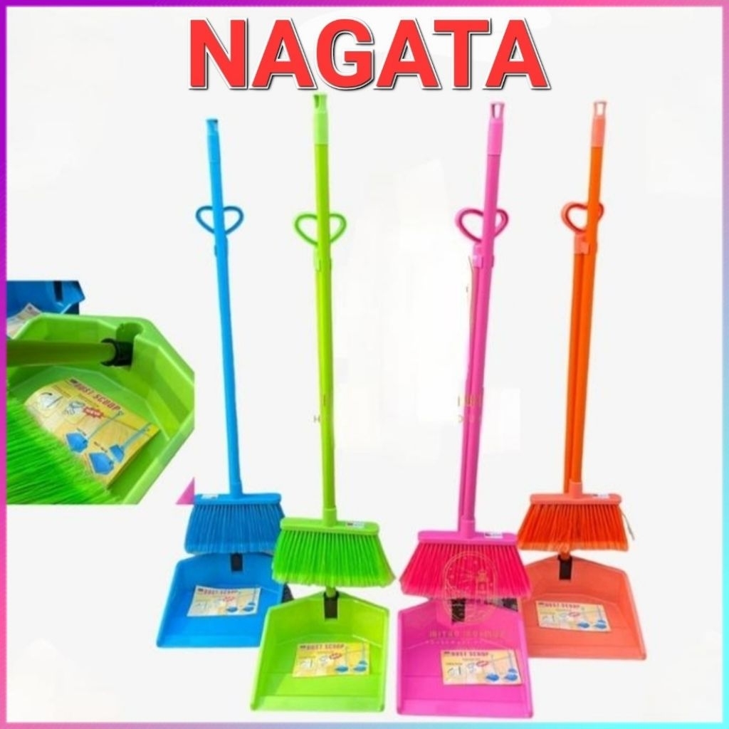NAGATA sapu set pengki kualitas super/sapu lantai dan pengki set nagata