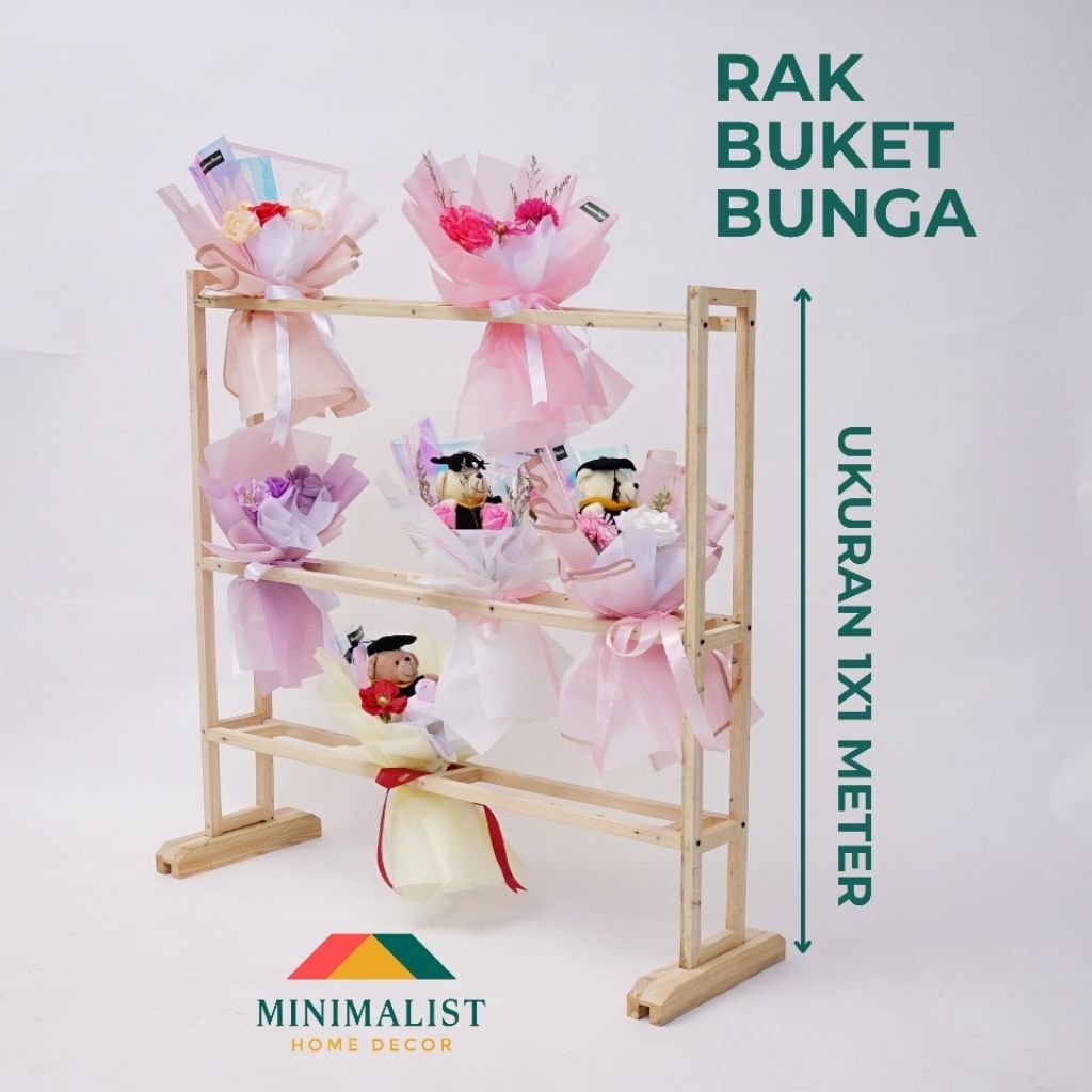 Rak Display buket bunga Rak bunga jualan murah rak buket bunga rak bouqet florist rak jualan buket