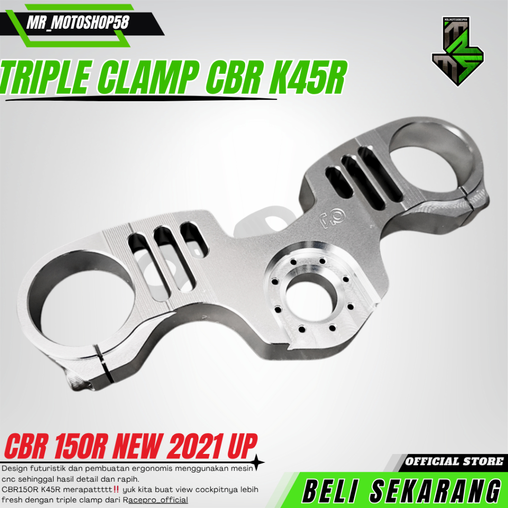TRIPLE CLAMP CBR 150RR SEGITIGA STANG CBR K45R SEGITIGA ATAS K45R TRIPLE CLAMP K45R CBR 2021-2024