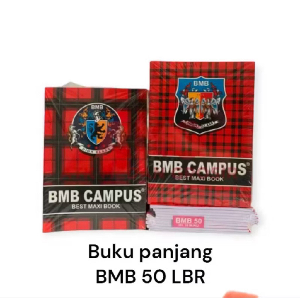 

Buku Tulis panjang BMB Campus 50 Lembat isi 10 Buku