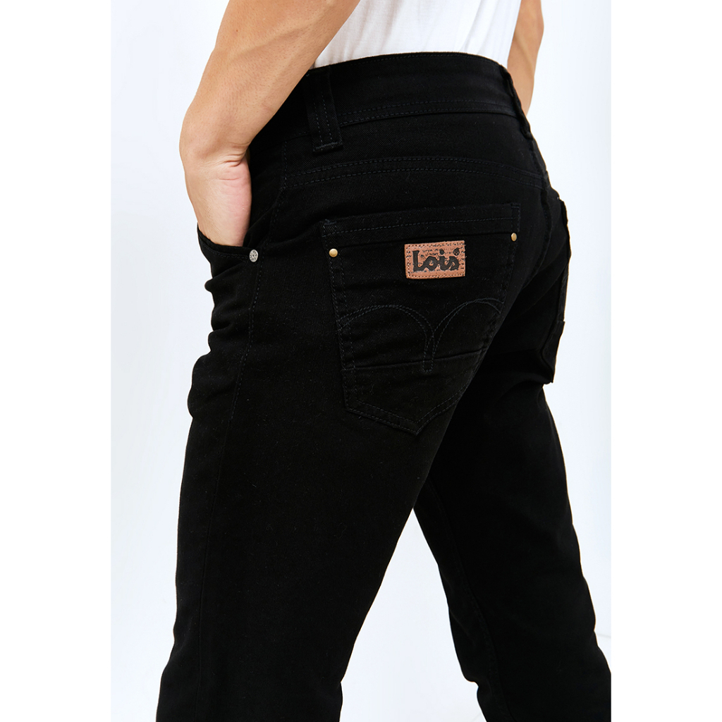 Celana Jeans Panjang Pria Lois Original Slimfit Warna Hitam Celana Panjang Pria Model Terbaru