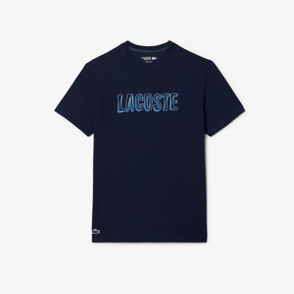 Lacoste Men's Ultra Dry Printed Sport T-shirt Kaos Pria