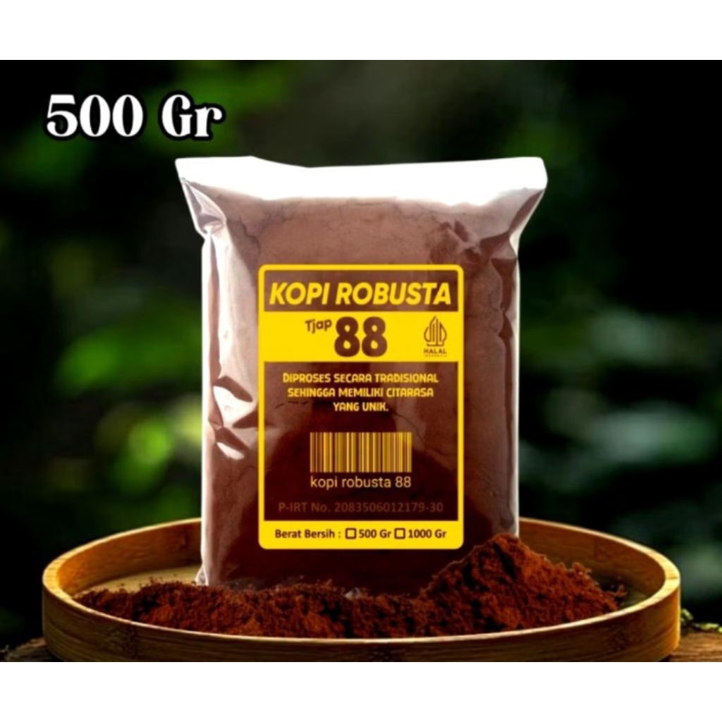

Kopi Robusta Tjap 88 || 500gr