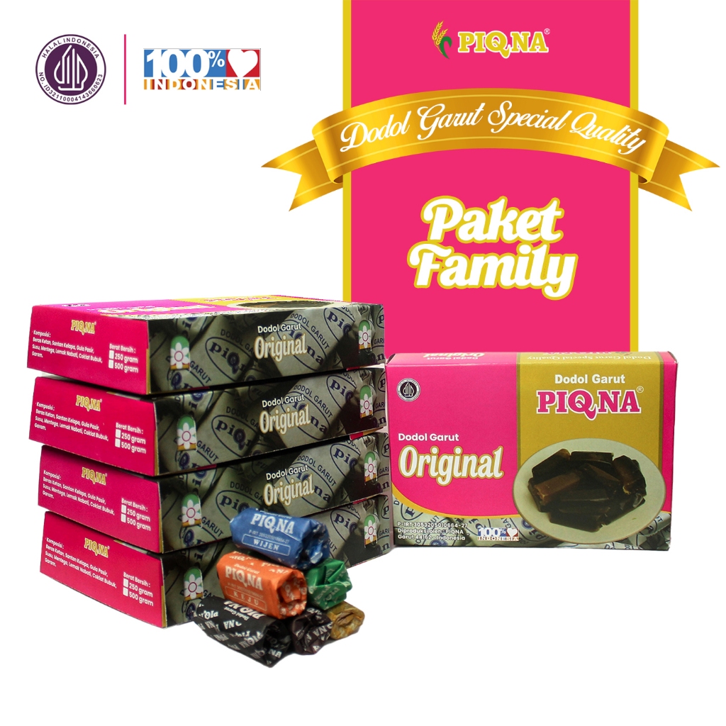 

PIQNA Paket Family Dodol Garut Special Quality 5 X 250g