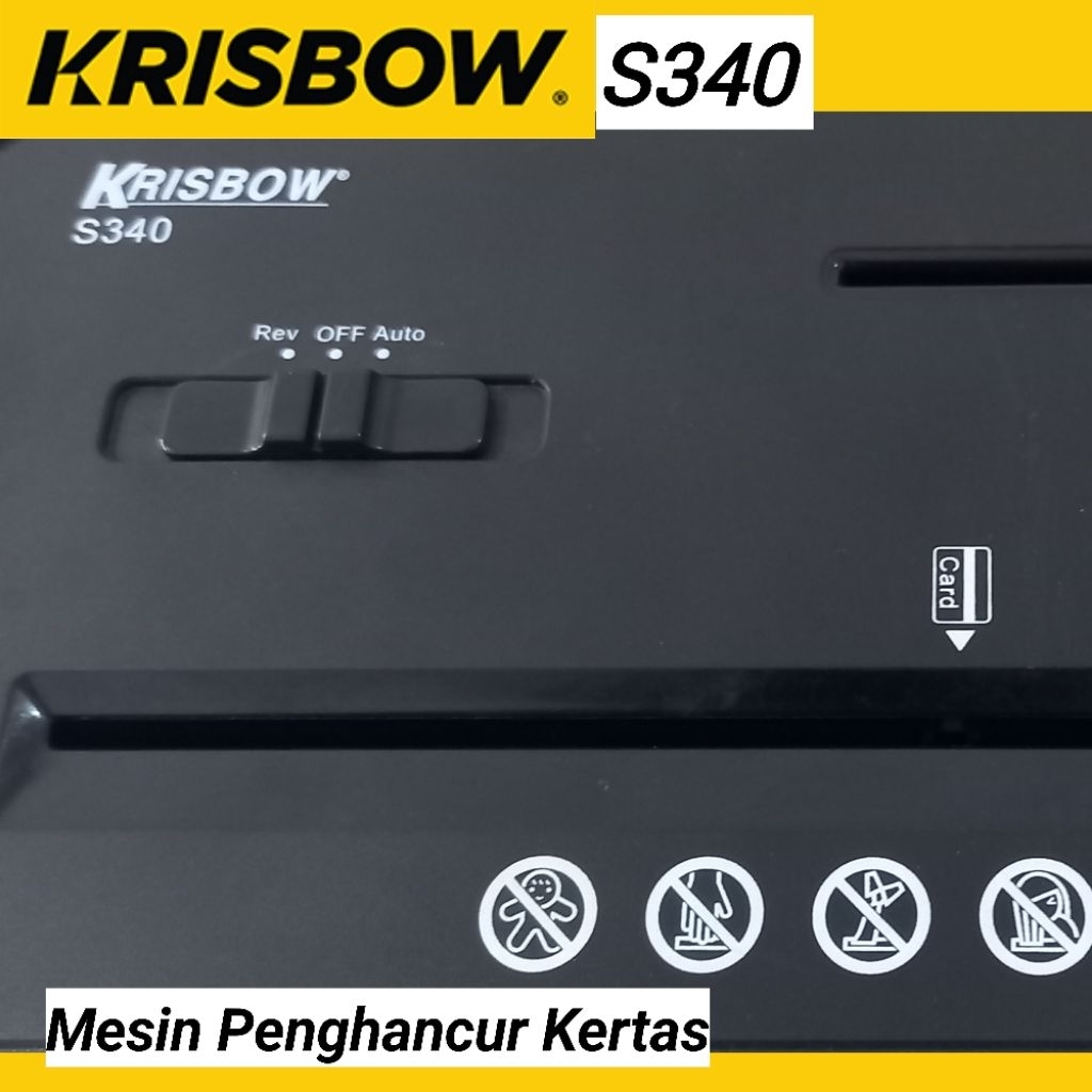 Krisbow S340 mesin penghancur kertas / dokumen / CD paper shredder mesin penggiling kertas