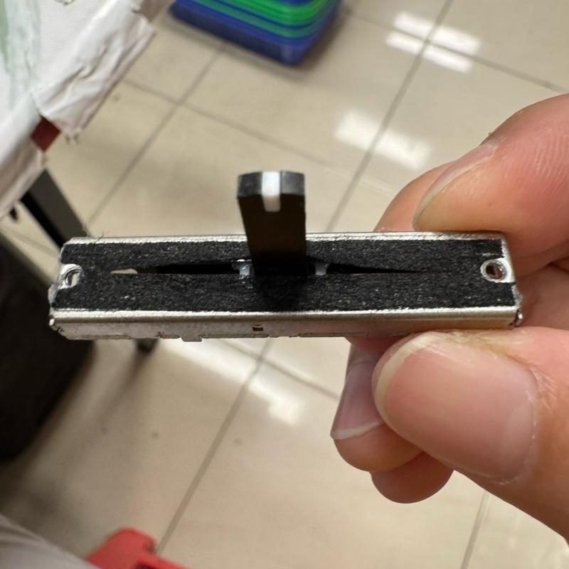 Potensio Geser Balance 4.5cm 6 pin B50k Stereo Kaki 3-3 Slide 4.5 cm Mixer 503