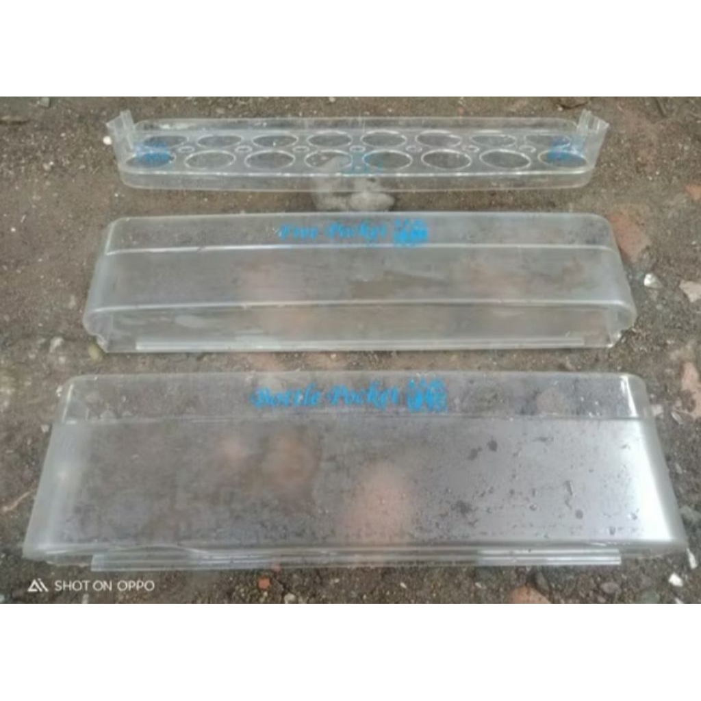RAK PINTU KULKAS SANYO SLIM/AQUA 1 PINTU FULL SET ORIGINAL COPOTAN