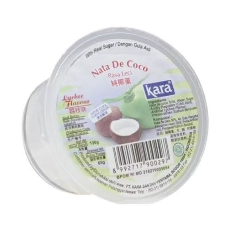 

kara Nata De Coco Sari Kelapa Lychee 130ml