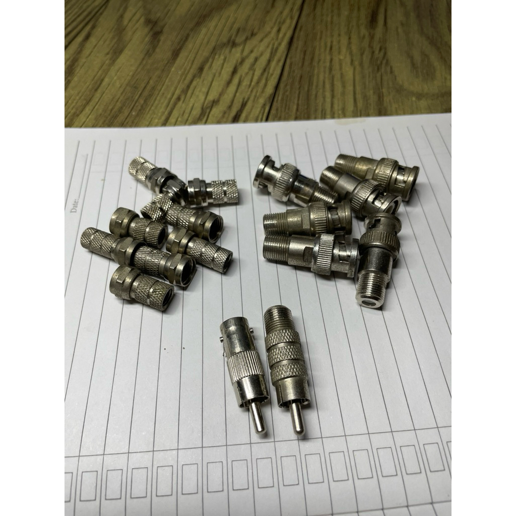 Konektor CCTV BNC to RCA BNC Drat RCA Drat Konektor F Drat