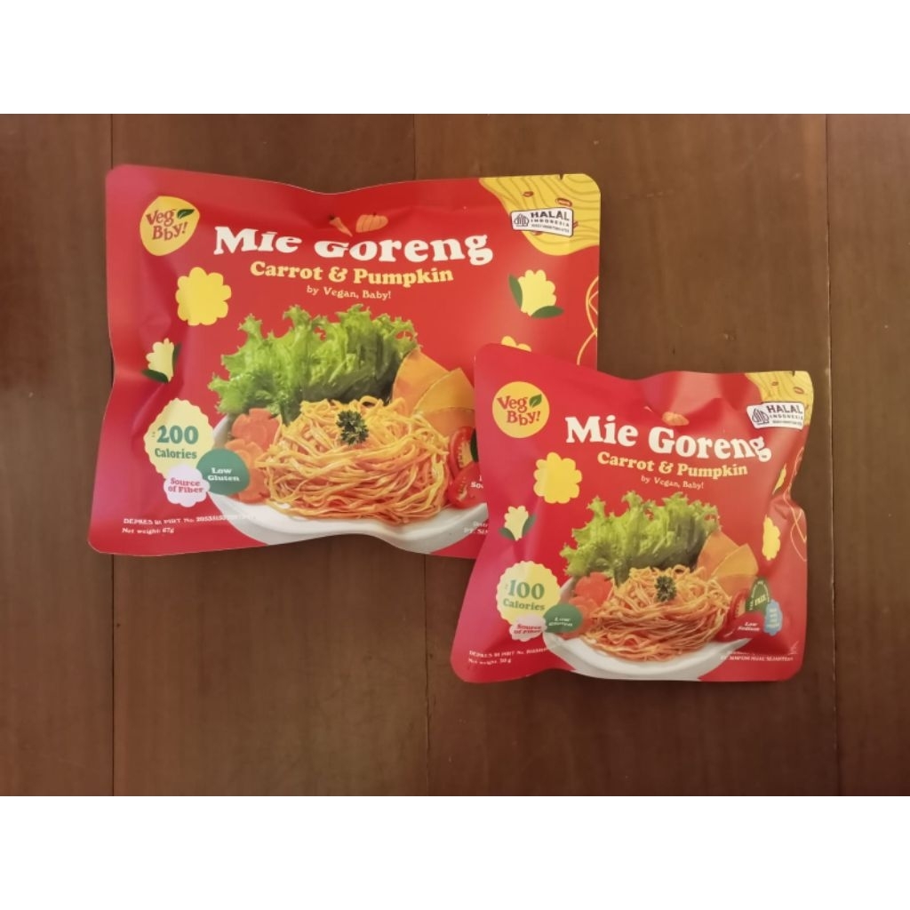

Vegan Baby - Mie Goreng Sehat ( WORTEL & PUMPKIN ) - ALLIUM FREE, High Fiber, NO MSG, Kids & Pregnancy Friendly Noodles Food